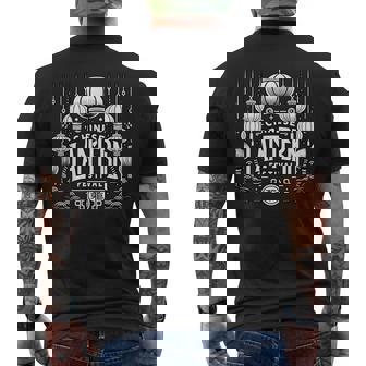 Chinese Lantern Festival Men's Back Print T-Shirt - Monsterry