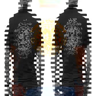 Chinese Year Of The Snake Zodiac Sign Men's Back Print T-Shirt - Monsterry