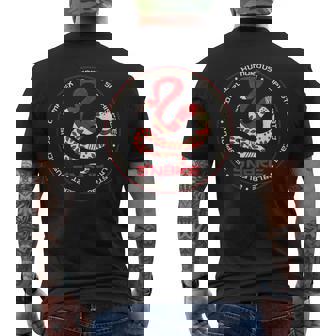 Chinese Zodiac Year Of The Snake Astrology Horoscope Men's Back Print T-Shirt - Monsterry