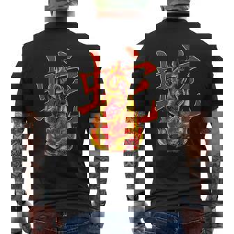 Chinese Zodiacs Years Of The Snake Men's Back Print T-Shirt - Monsterry