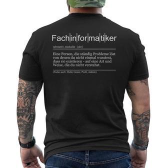 Computer Nerd It Slogan T-Shirt mit Rückendruck - Geschenkecke