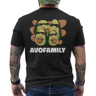 Cool Happy Avofamily Family Avocado T-Shirt mit Rückendruck - Geschenkecke