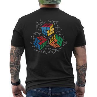 Cool Math Rubik Rubix Rubics Player Cube Amateurs De Mathématiques T-shirt imprimé au dos - Cadeauxyz