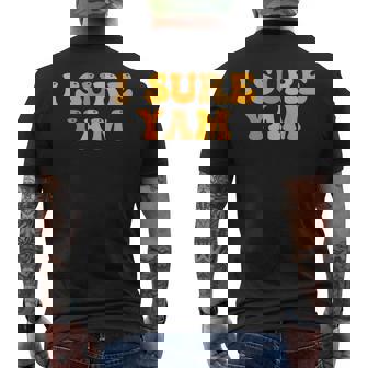 Couples Matching Thanksgiving Pajamas Halloween I Sure Yam Men's Back Print T-Shirt - Monsterry