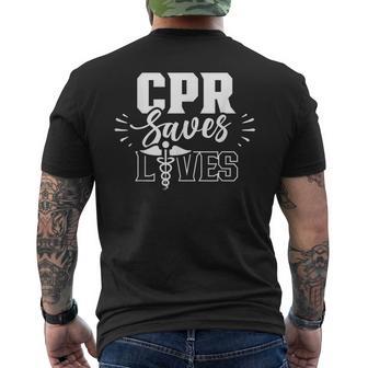 Cpr Rettet Leben Paramedic Emergency Paramedic Profession T-Shirt mit Rückendruck - Geschenkecke