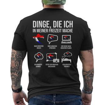 Croatia Dinge In Meiner Freizeit T-Shirt mit Rückendruck - Geschenkecke