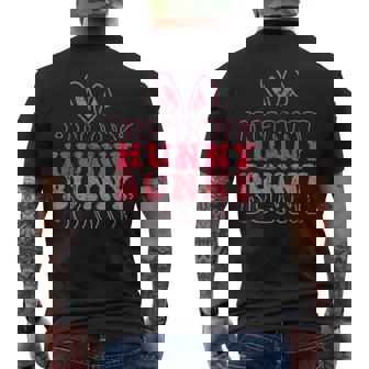 Cute Easter Bunny Vintage Happy Easter Hunny Bunny Men's Back Print T-Shirt - Monsterry