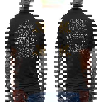 D20 Dice Giveth And Taketh Away Nerdy Men's T-shirt Back Print - Thegiftio