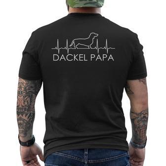 Dachshund Papa Dachshund Dad T-Shirt mit Rückendruck - Geschenkecke