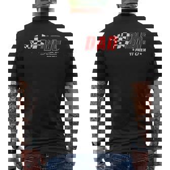 Dad Pit Crew Race Car Birthday Family Matching Pit Crew Men's T-shirt Back Print - Monsterry