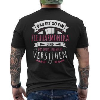 Damen Akkordeon Musiker Das Ist So Ein Ziehharmonika Ding T-Shirt mit Rückendruck - Geschenkecke