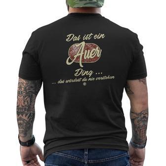 Damen Das Ist Ein Auer Ding Lustiges Familie Auer Mit-Ausschnitt T-Shirt mit Rückendruck - Geschenkecke