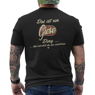 Damen Das Ist Ein Giese Ding Lustiges Familie Giese Mit-Ausschnitt T-Shirt mit Rückendruck - Geschenkecke