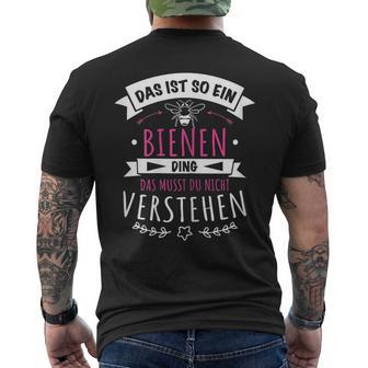 Damen Imker Imkerin Bienenzüchter Das Ist So Ein Bienen Ding T-Shirt mit Rückendruck - Geschenkecke