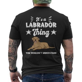 'Das Ist Ein Labrador Ding Labby Brown Labrador T-Shirt mit Rückendruck - Geschenkecke