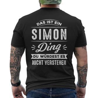 Das Ist Ein Simon Ding Du Würdest Es Nichterstehen T-Shirt mit Rückendruck - Geschenkecke