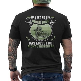 Das Ist So Ein Biker Ding Motorradfahrer Biker T-Shirt mit Rückendruck - Geschenkecke