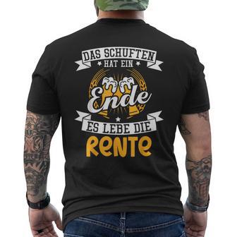 Das Schuften Hat Ende Ruhestand Pension Pension Rentner T-Shirt mit Rückendruck - Geschenkecke