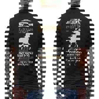 Divertente Cavallino Principessa Indossa Casco Equitazione T-shirt da uomo con stampa posteriore - Novitaregali
