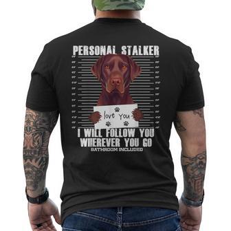 Divertente Regalo Amante Del Cane Labrador Retriever T-shirt da uomo con stampa posteriore - Novitaregali