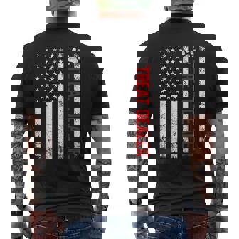 Dog Treat Dealer Dog Owner Dog Treats American Flag Men's T-shirt Back Print - Thegiftio