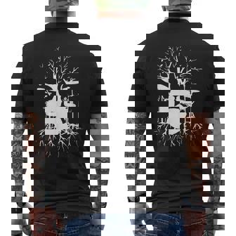 Drum Tree Drummer Drum Player Drumming Lovers Men's Back Print T-Shirt - Monsterry