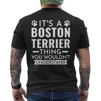 Es Ist Ein Boston Terrier-Ding Boston Terrier T-Shirt mit Rückendruck - Geschenkecke