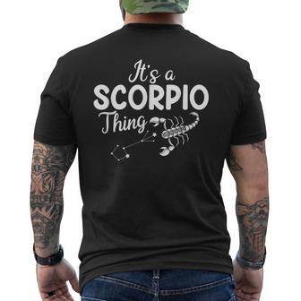 Es Ist Ein Skorpion Ding Sternzeichen Astrologie T-Shirt mit Rückendruck - Geschenkecke