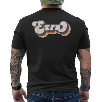 Ezra Name Personalised Surname First Name Ezra T-Shirt mit Rückendruck - Geschenkecke