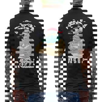 FEAST MODE Tshirt HIP & COOL SANTA Tattoo Christmas Shirts Men's Back Print T-Shirt - Monsterry