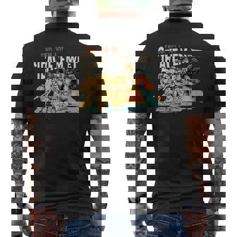 Find Em Hot Leave Em Wet Men's T-shirt Back Print | Mazezy