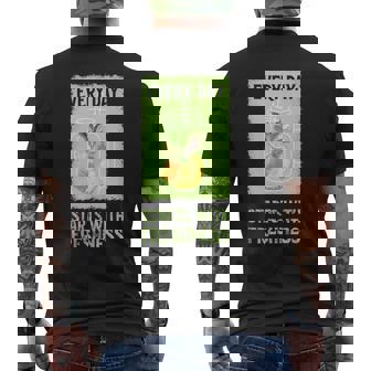Fresh Juice Healthy Eating Theme Ginger Mint Honey Pineapple Tank Top Men's Back Print T-Shirt - Monsterry