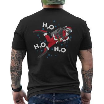 Diving H2o H2o H2o H2o Word Game T-Shirt mit Rückendruck - Geschenkecke