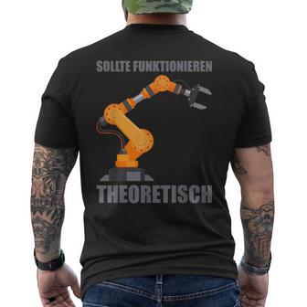 Engineering Robot Engineering Electric Engineer T-Shirt mit Rückendruck - Geschenkecke