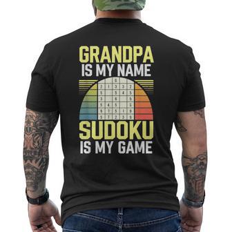 Grandpa Sudoku T-Shirt mit Rückendruck - Geschenkecke