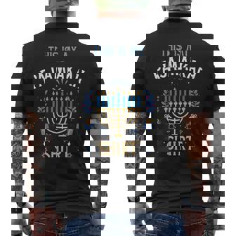 This Is My Pajamakah For Jewish Hanukkah Pajama Pj Men's T-shirt Back Print - Thegiftio