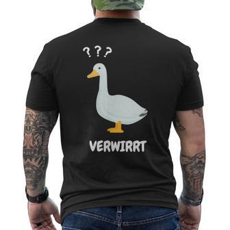 Ganserwirrt Lustiges Gänse Goose Meme Wortspiel T-Shirt mit Rückendruck - Geschenkecke