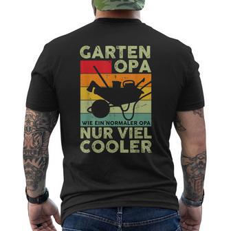 Garden Grandpa Gardener Saying Outfit For Grandad T-Shirt mit Rückendruck - Geschenkecke