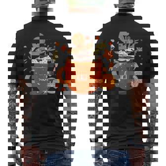 Gigi Cocoa Gingerbread Cookie Hot Chocolate Christmas Men's Back Print T-Shirt - Monsterry