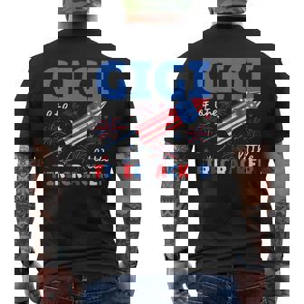 Gigi Of The Little Firecracker Birthday Party 4th Of July Men's Back Print T-Shirt - Monsterry