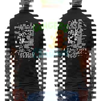 Gingers Are For Life Not Just For Christmas Cute Xmas Men's Back Print T-Shirt - Monsterry