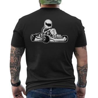 Go-Kart Racing Kart Racing Driver Go Karting T-Shirt mit Rückendruck - Geschenkecke