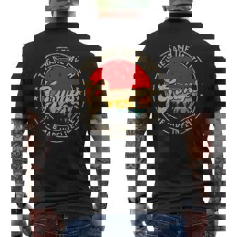 Grumps The Man The Myth The Bad Influence For Papa Grandpa Men's T-shirt Back Print | Mazezy