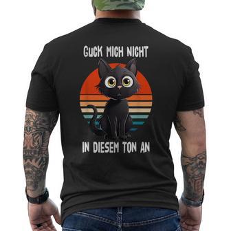 Guck Mich Nicht In Diesem Ton An Bombay Cat T-Shirt mit Rückendruck - Geschenkecke