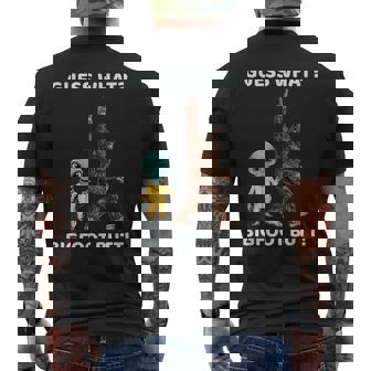 Guess What Bigfoot Butt Sasquatch Alien Men's T-shirt Back Print - Thegiftio UK