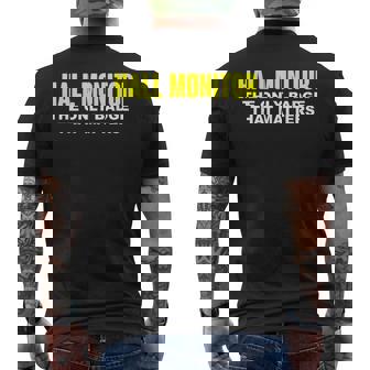 Hall Monitor Hallway The Only Badge That Matters Men's T-shirt Back Print | Mazezy