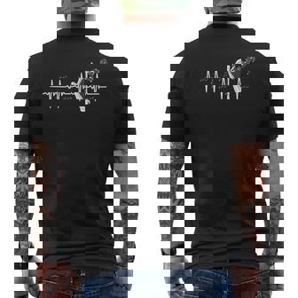 Harp Notes Instrument De Musique Harpe Rythme Cardiaque Ekg T-shirt imprimé au dos - Cadeauxyz