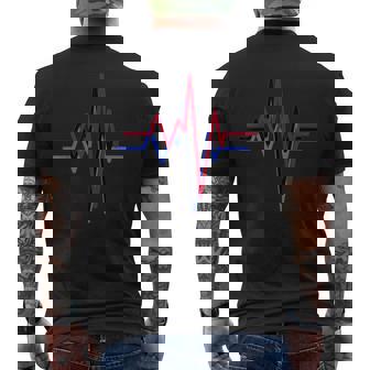 Heart And Rhythm Healthcare Worker Graphic Men's T-shirt Back Print | Mazezy