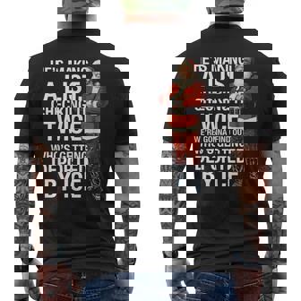 He's Making A List Check It Twice We're Gonna Find Out Quote Men's T-shirt Back Print - Thegiftio UK