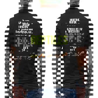 Home Is Where My Reptiles Are Herpetologist Dragons Snakes Men's Back Print T-Shirt - Monsterry